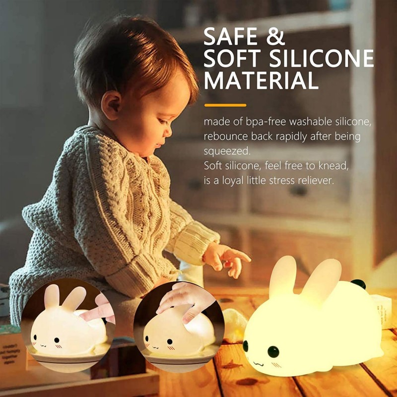Lampu kelinci LED, mainan bayi - Baby Nursery Lamp ulasan dan harga