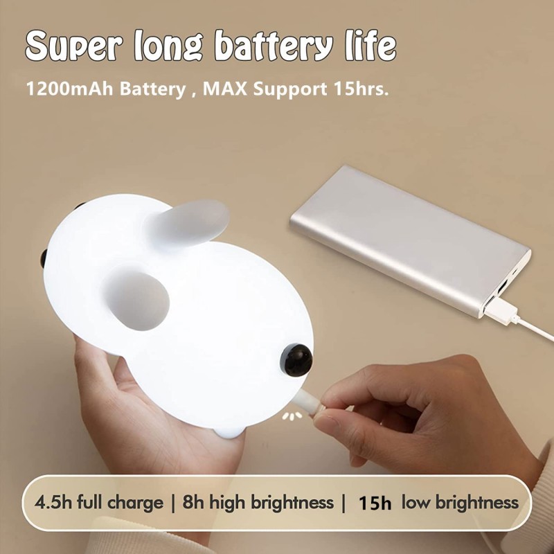 Lampu kelinci LED, mainan bayi - Baby Nursery Lamp ulasan dan harga