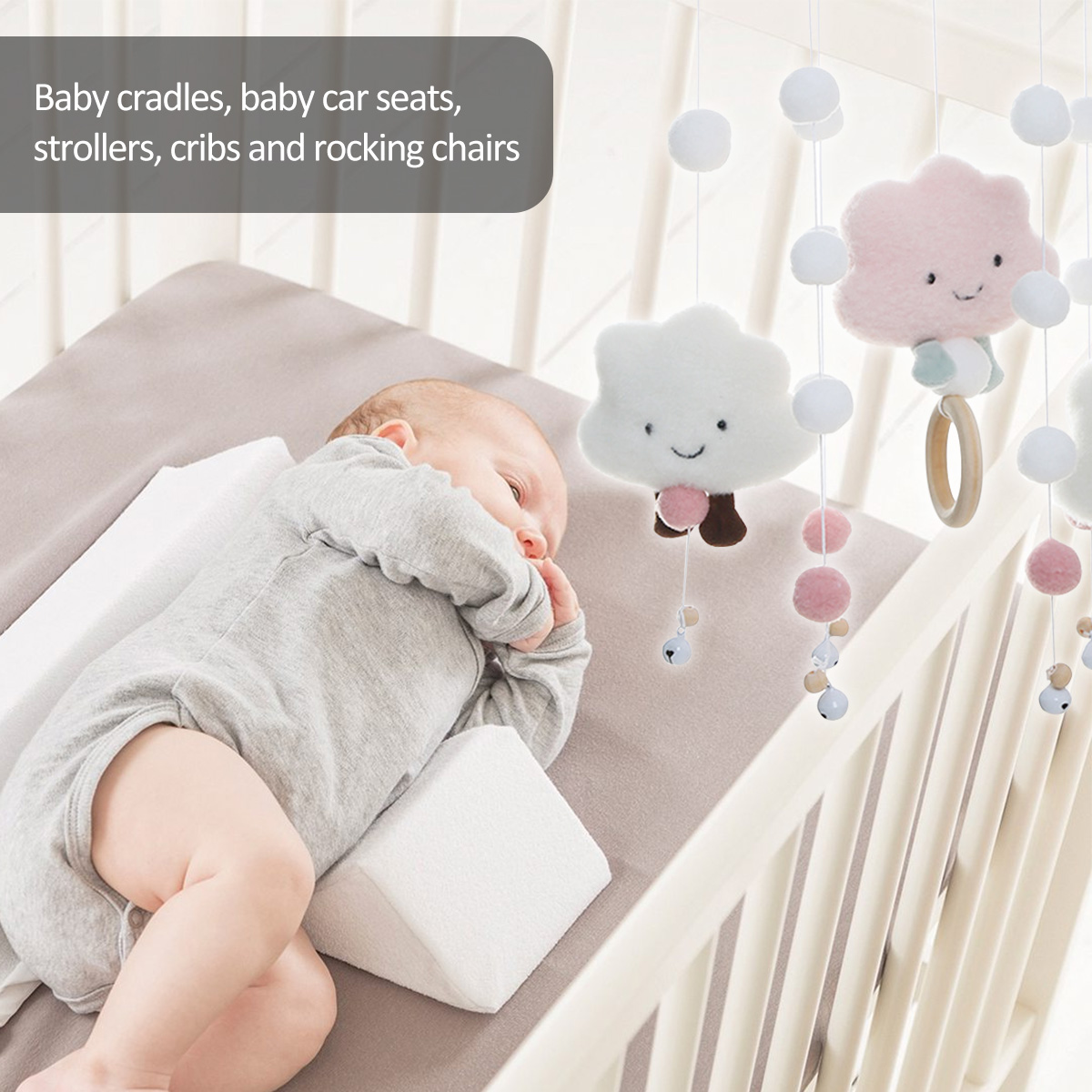 Lonceng angin seluler, mainan  - Crib Mobile Musical ulasan dan harga