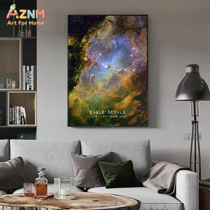 Poster Kanvas Hewan Alam Hutan - Baby Nursery Hot Air Balloon ulasan dan harga