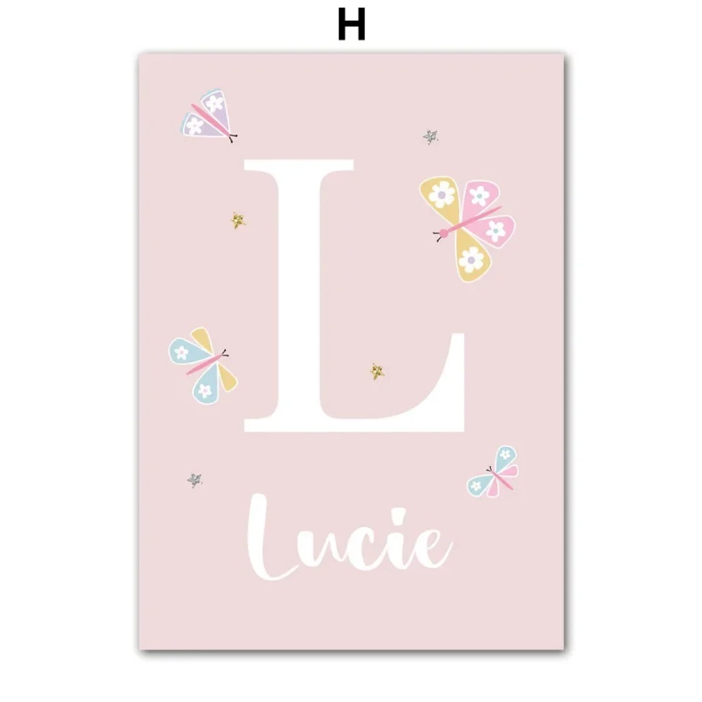 Poster Lukisan Kanvas Seni Din - Baby Nursery Pink ulasan dan harga