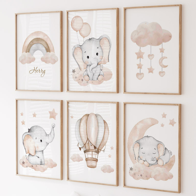 Balon gajah lucu balon panas b - Baby Nursery Elephant ulasan dan harga