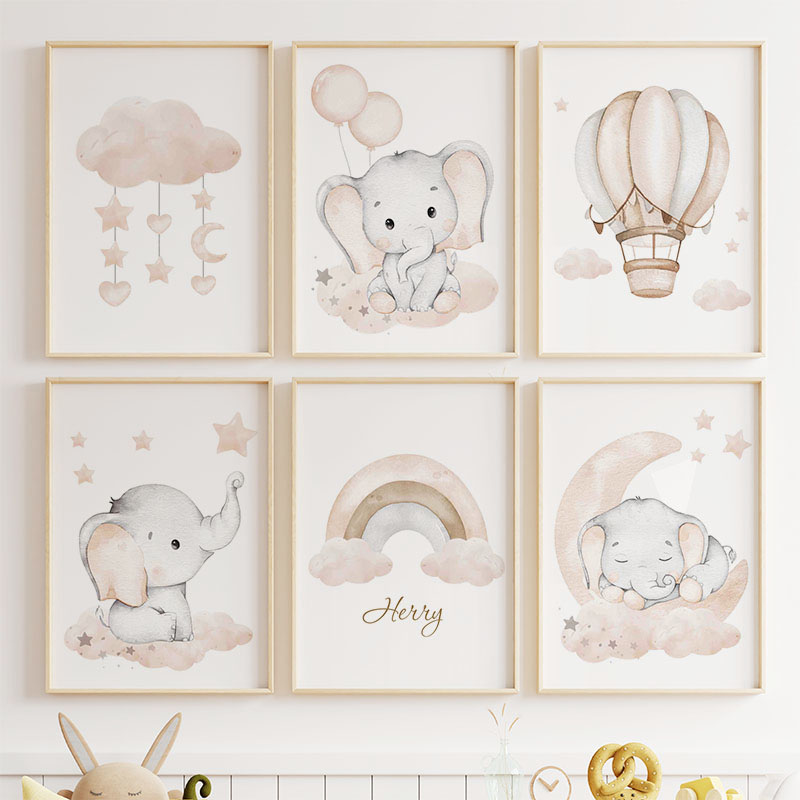 Balon gajah lucu balon panas b - Baby Nursery Elephant ulasan dan harga