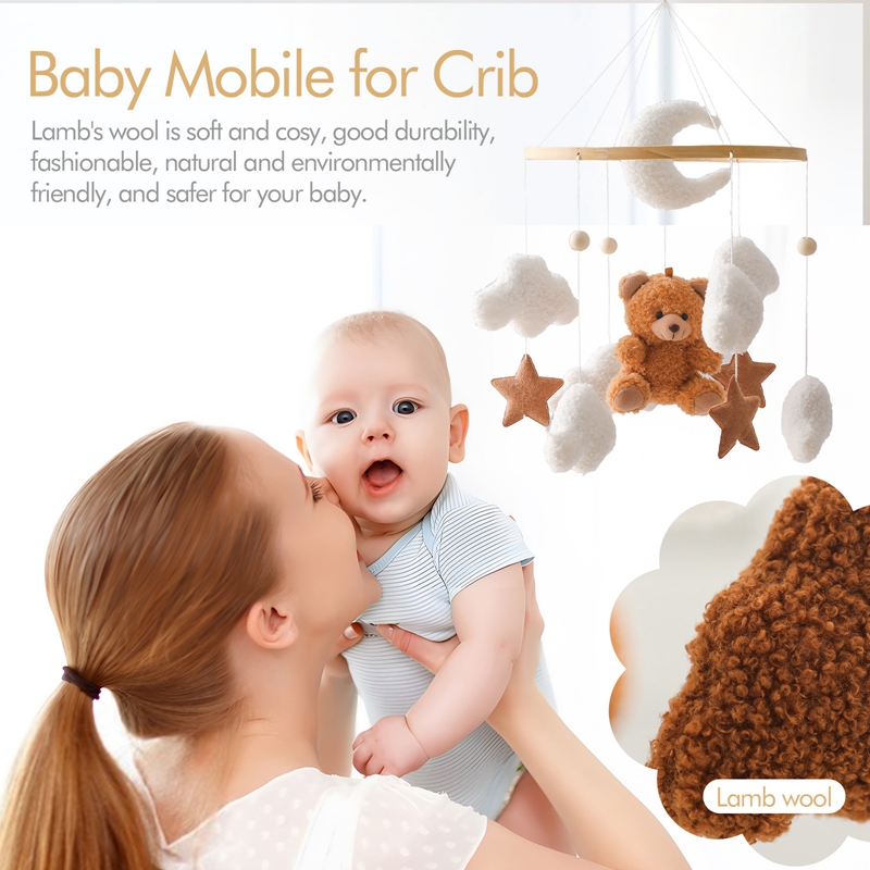 Mainan Gantung Tempat Tidur Ba - Crib Mobile Musical ulasan dan harga