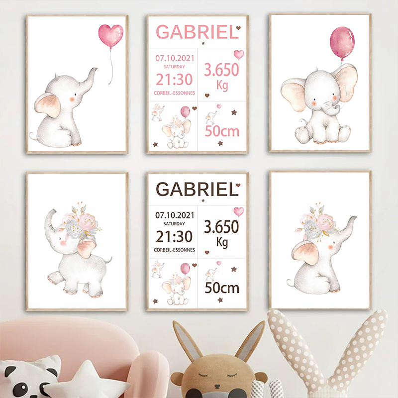Dekorasi kamar anak Poster sen - Baby Nursery Pink ulasan dan harga