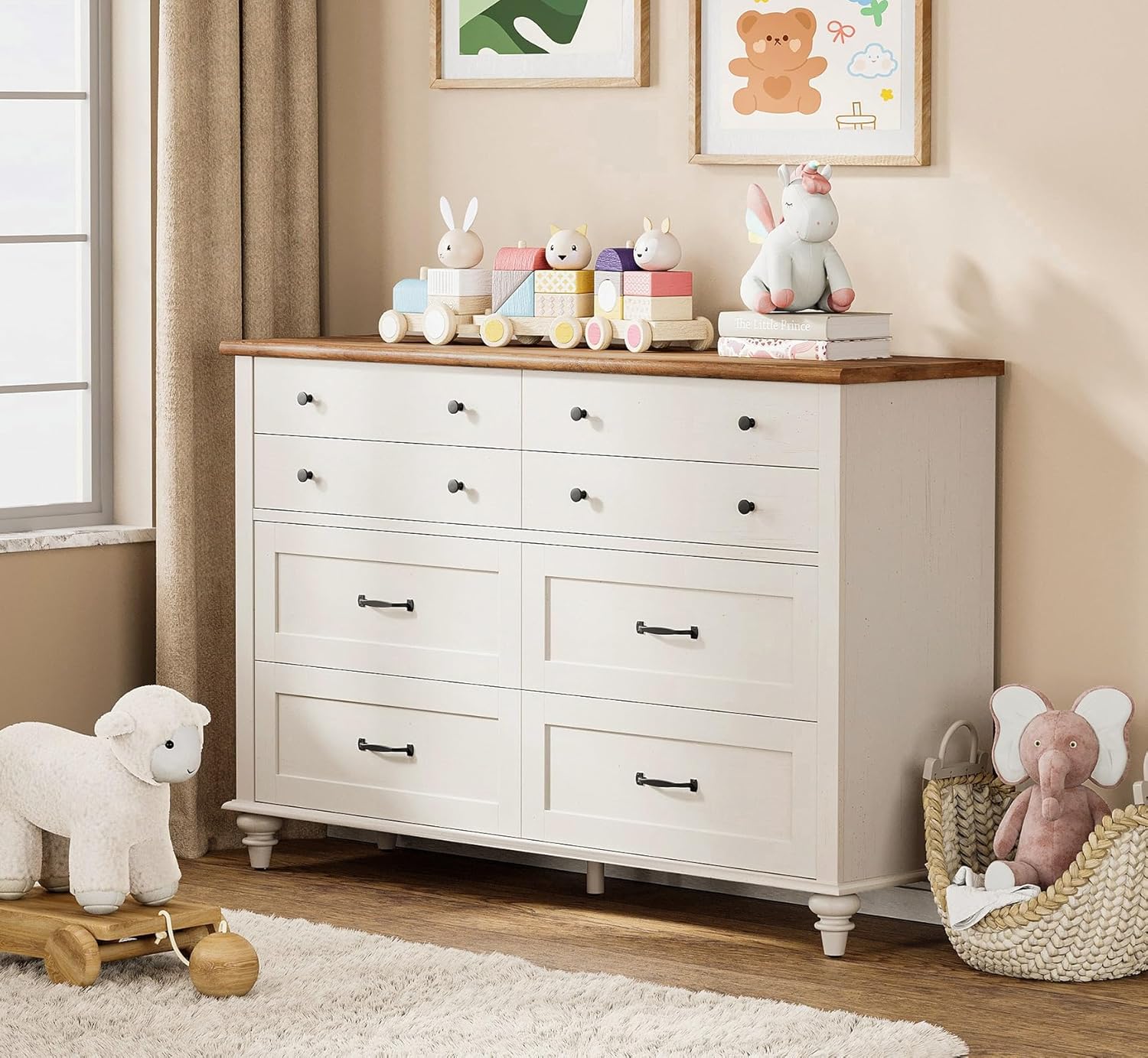 Lemari Pakaian Anak Modern den - Baby Nursery Drawers ulasan dan harga
