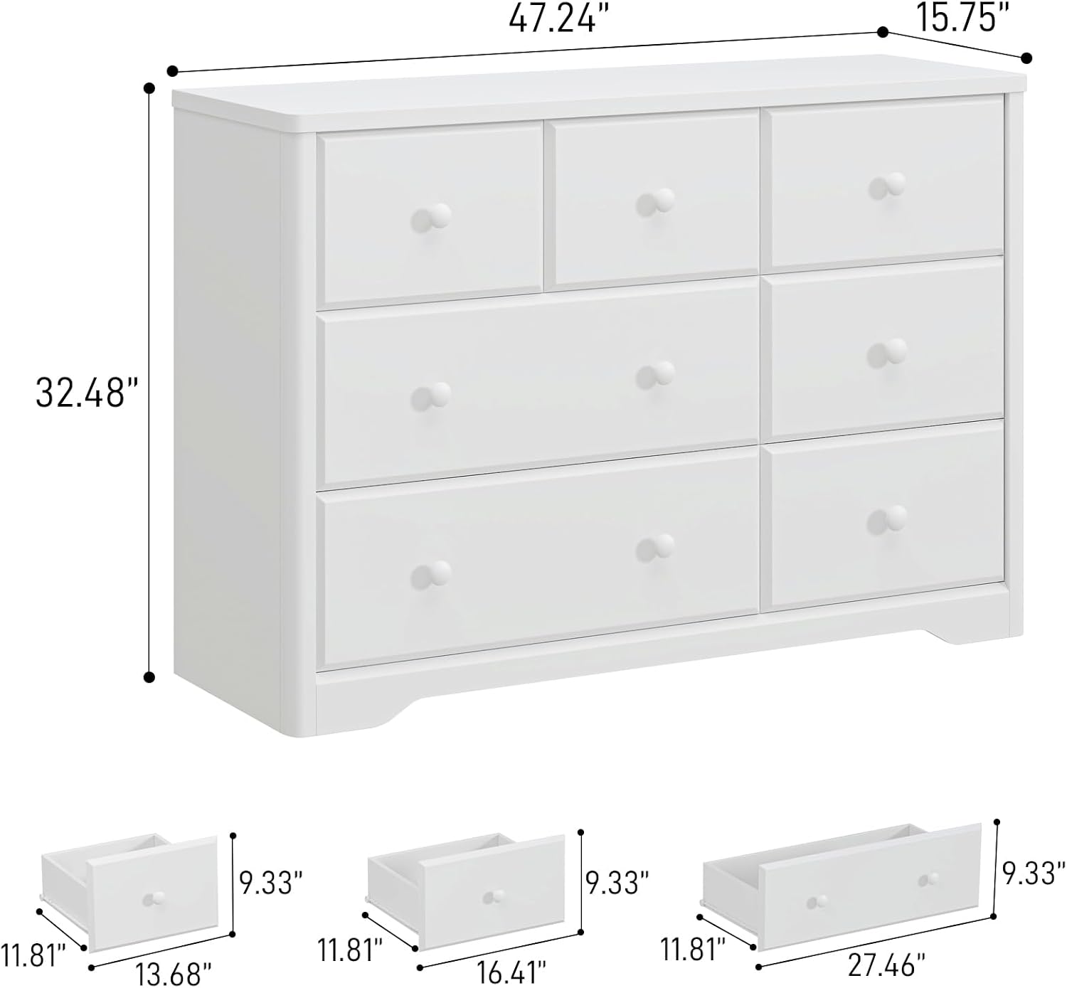 Lemari Pakaian 7 Laci, Lemari  - Baby Nursery Drawers ulasan dan harga