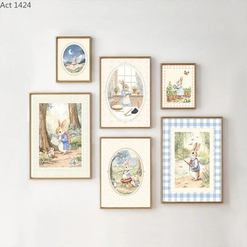 Lukisan Kanvas Dekoratif Motif - Baby Nursery Vintage ulasan dan harga