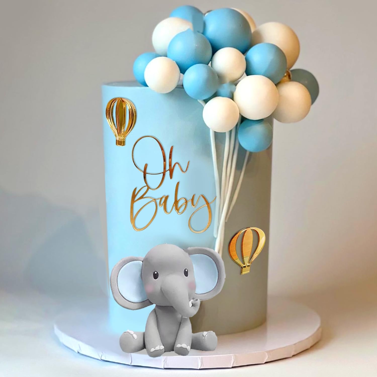 Dekorasi kue gajah dengan gaja - Baby Nursery Hot Air Balloon ulasan dan harga
