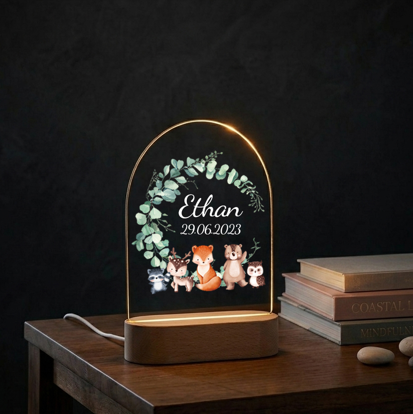 Lampu Malam Bayi Personalisasi - Baby Nursery Lamp ulasan dan harga