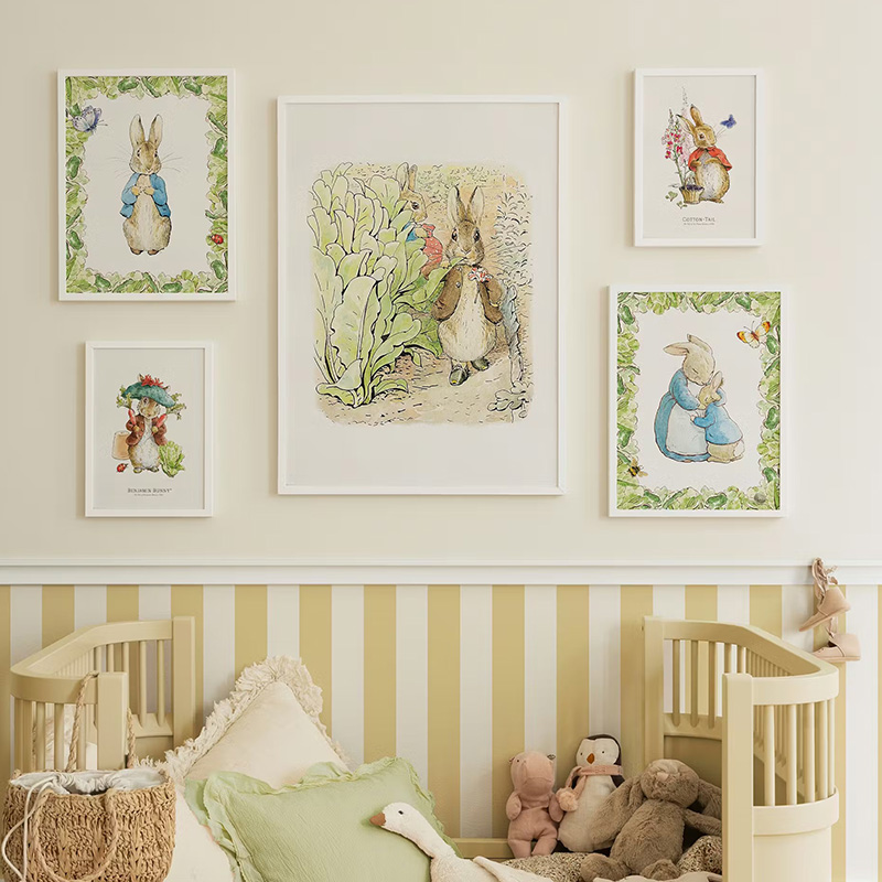 1 Buah Cetakan Seni Dekoratif  - Baby Nursery Vintage ulasan dan harga